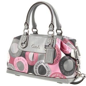 Coach Ashley snaphead Satin Handbag/Wallet